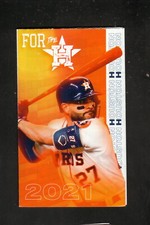 2021 Houston Astros Jose Altuve Pocket Schedule AT&T SportsNet