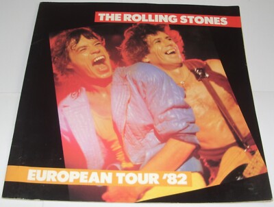 Rolling Stones - European Tour 82 Tour Programme 1982 Mick Jagger Keith Richards