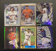 Jose Altuve Lot (6), Revolution, Capstone Red, Gallery Rainbow Foil, Spectra