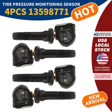 Set Of 4 TPMS OEM 13598771 Premium Tire Pressure Sensor for GMC Trucks & Vans