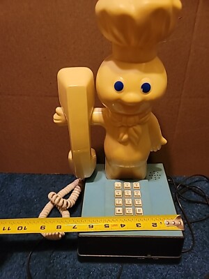 Pillsbury Doughboy Poppin'Fresh Telephone 1984 Vintage Very Rare