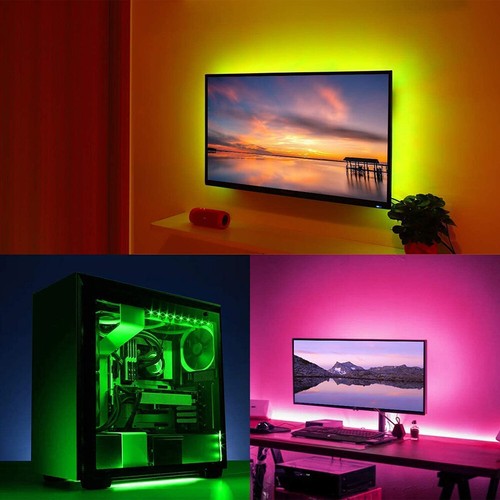RGB TV LED Backlight Smart LED Strip Lights 4 pcs 50cm Bluetooth APP Sync USB - Picture 16 of 20