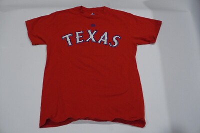 Majestic Texas Rangers Shirt Men's Small S Yu Darvish 11 Name