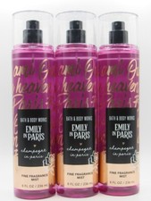 BATH  BODY WORKS EMILY IN PARIS CHAMPAGNE IN PARIS FRAGRANCE MIST 8 OZ 3 PCS 