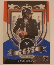 2021 Prizm Draft Picks - ZACH WILSON - Red White & Blue Prizm - Crusade RC #168