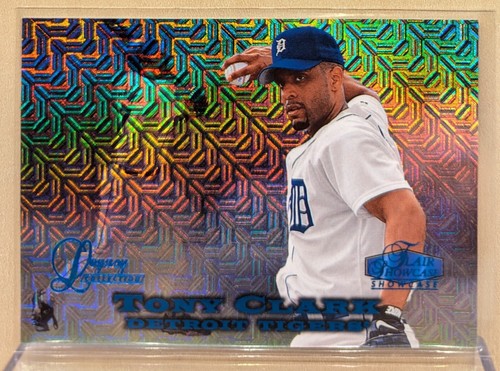 1998 Flair Showcase ROW 0 LEGACY 22 Tony Clark RARE MOJO REFRACTOR ...