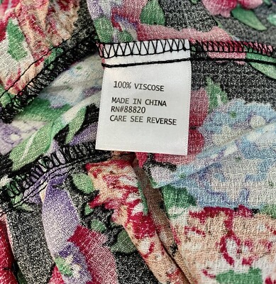NWT Cynthia Rowley Multicolor Floral Crepe Tiered Keyhole Babydoll