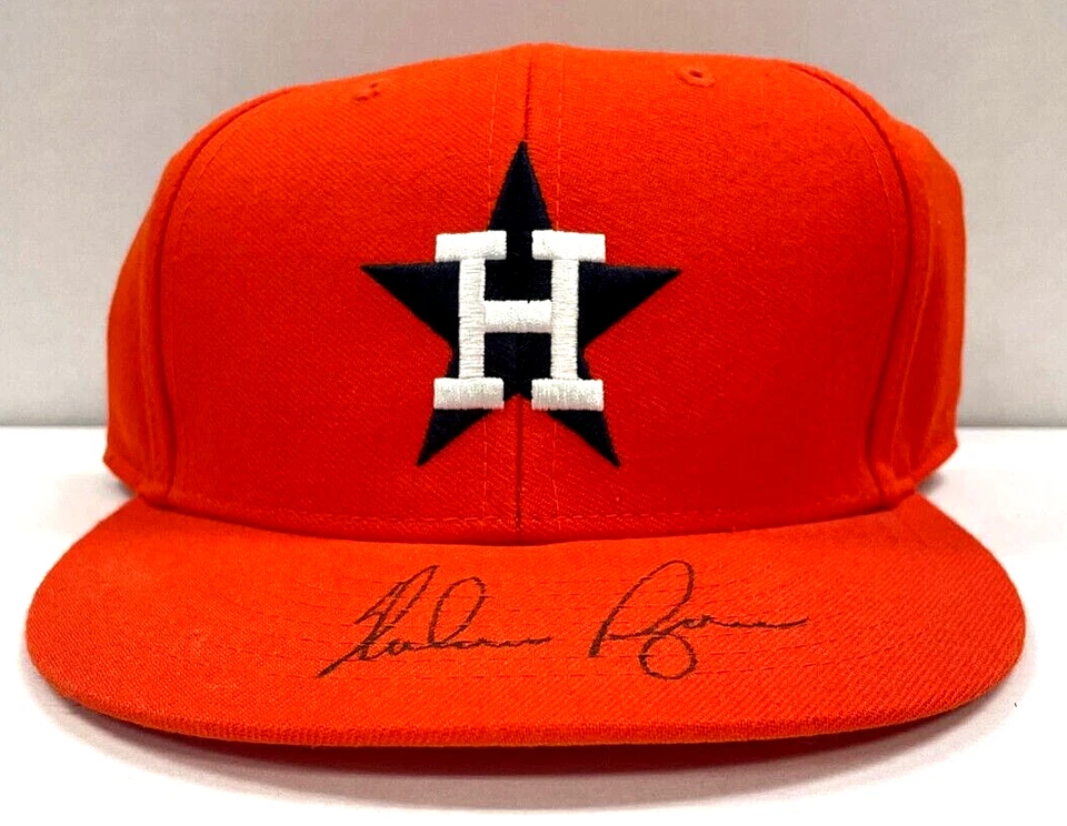 Gorra firmada por Nolan Ryan Auto Cooperstown Collection 1975 Astros nueva con etiquetas Beckett BONITA Foto 4 de 4