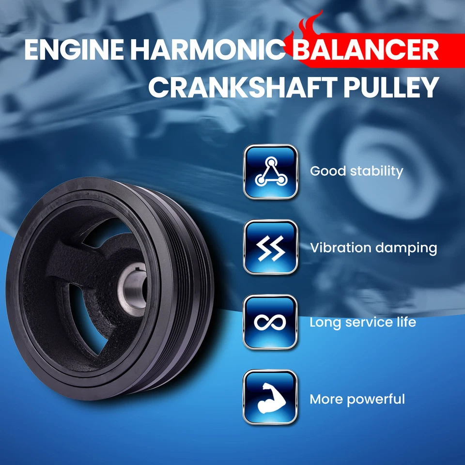 594-716 Harmonic Balancer for Cadillac Escalade Cheyenne Express Silverado Yukon - Image 3 of 4