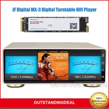 JF Digital MX-3 Digital Turntable Hifi Player + 1T Hard Disk DSD512 Bluetooth5.0
