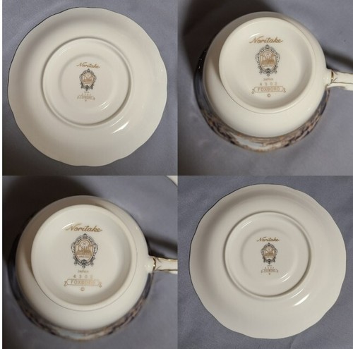 FOXBORO Noritake Diamond Collection Tea caps × Saucer 2 set never used F/S - Picture 8 of 8