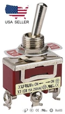 HEAVY DUTY SPDT ON-ON TOGGLE SWITCH 20A 125V, 15A 250V SCREW TERMINALS (12B)