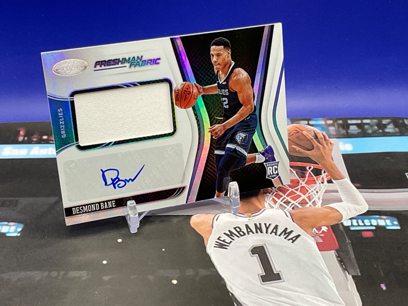 DESMOND BANE Rookie Patch Auto RPA FF-BAN 2020-21 Certified Freshman Fabric Card