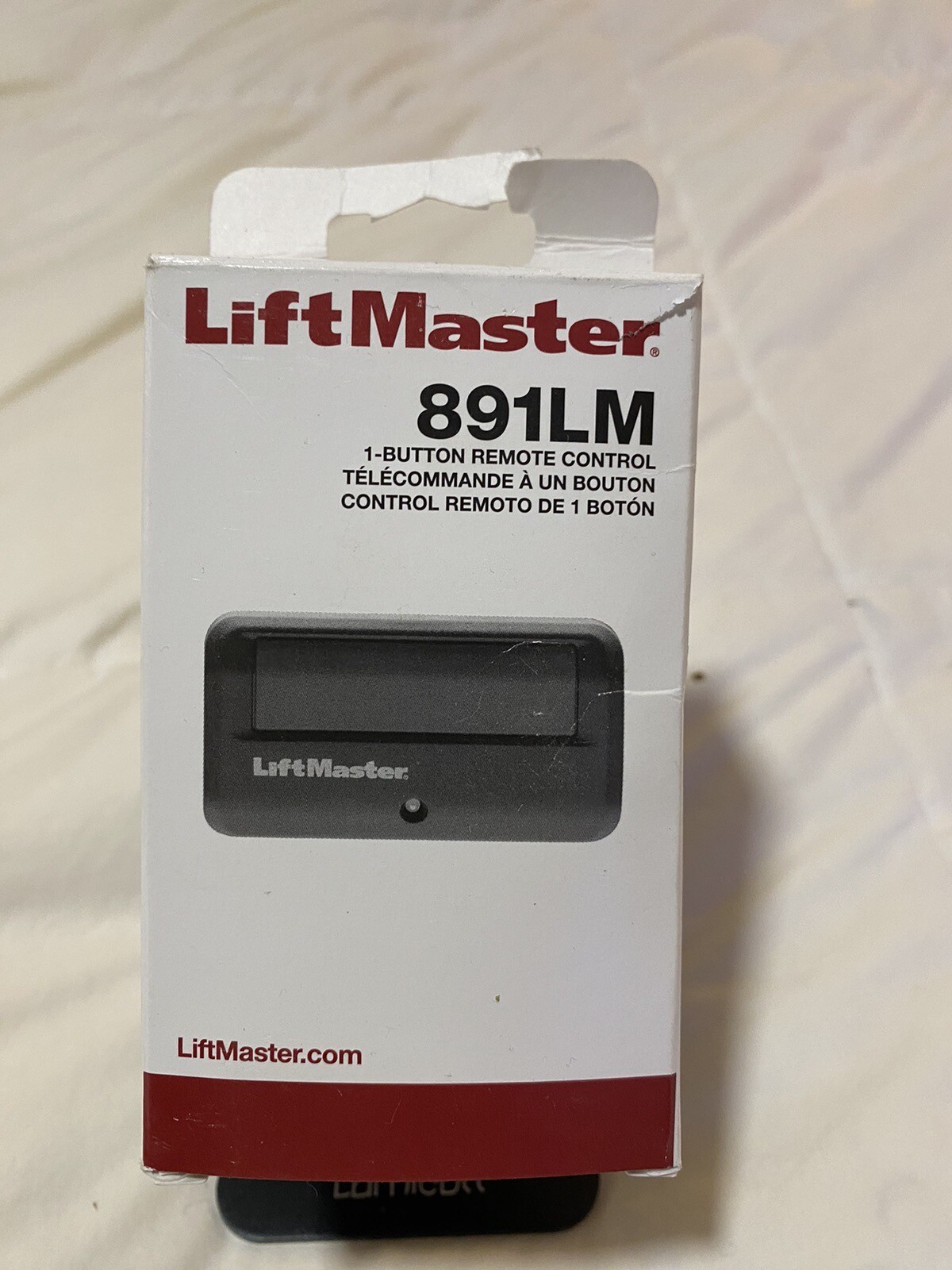 LiftMaster 891LM 1 Button Garage Door Opener Remote Control Black