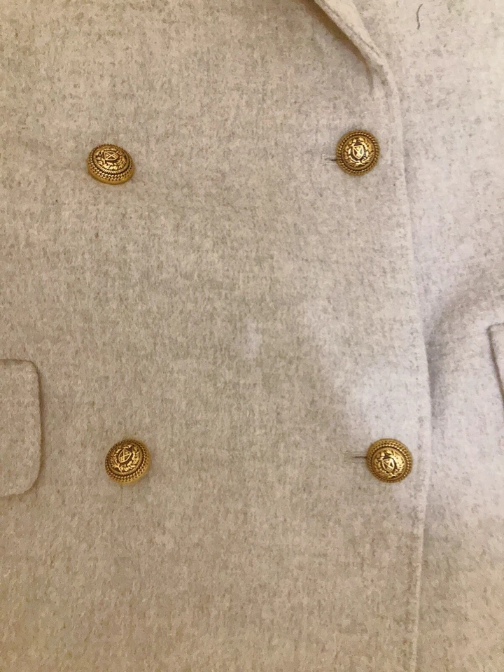 SANDRO Mystere Double Breasted Long Coat Size 38 Orig. $745 NEW - Image 3 of 4