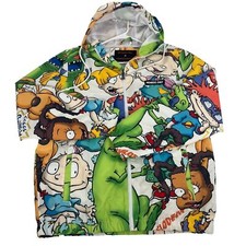 Nickelodeon X Members Only Rugrats Hoodie Windbreaker Jacket M