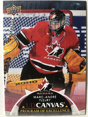 2021-22 Marc-Andre Fleury UD Canvas Program of Excellence 21/22 Upper Deck SP !!