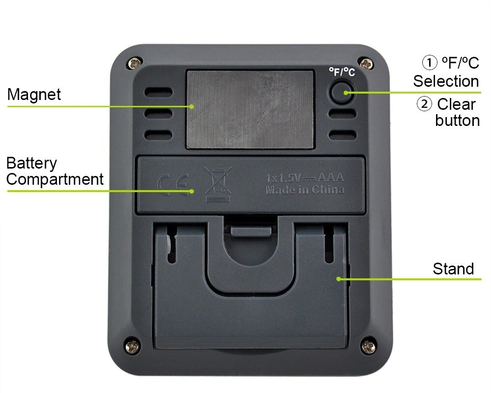 Digital Thermometer Hyg rometer Incubator Hatching Eggs MAX MIN Memory ...