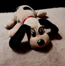 Vintage Pound Puppies 80s Tonka Plush 9" Newborn Brown w/ black spots