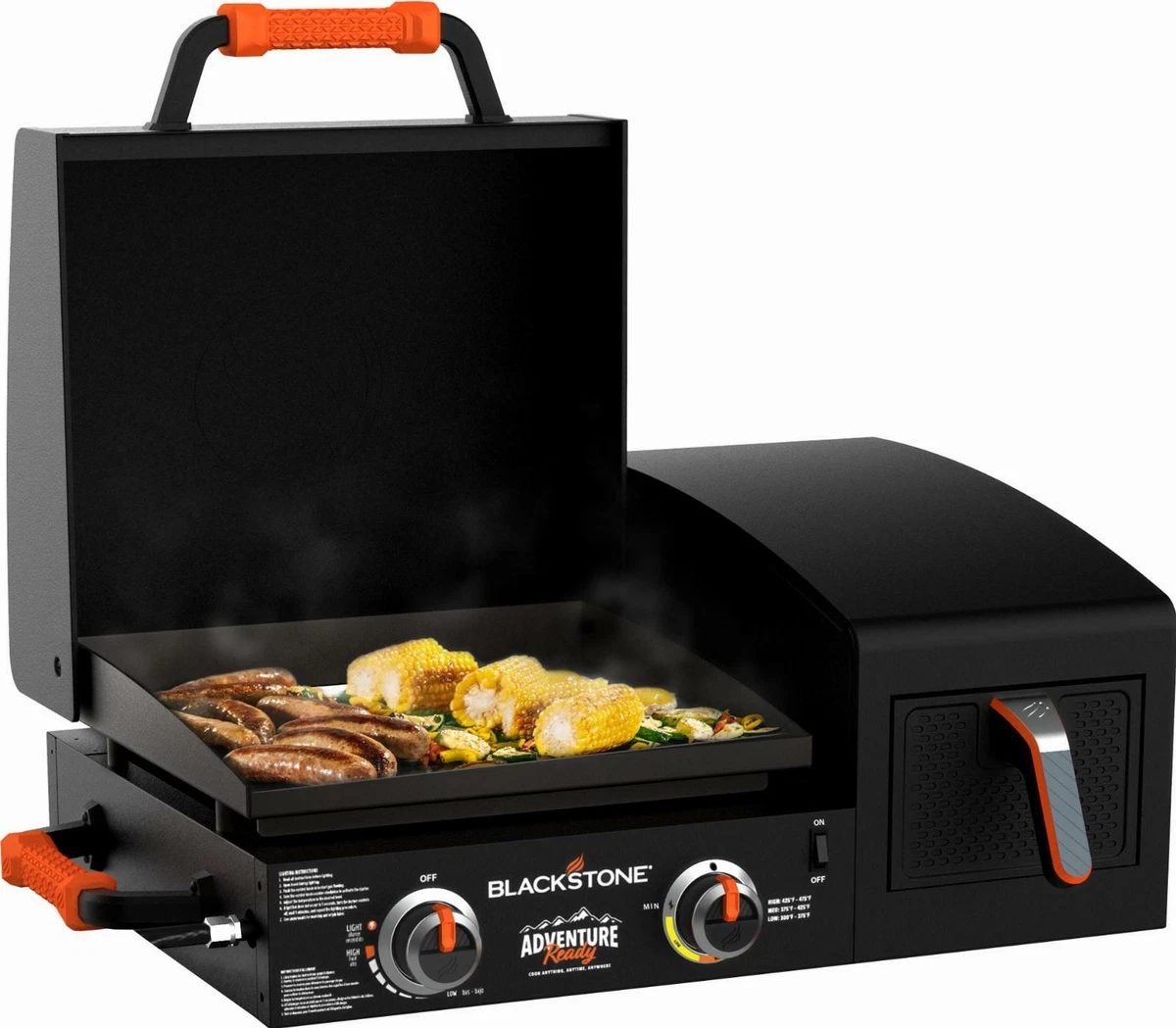 PORTABLE 17 In TABLETOP AIR FRYER GRIDDLE COMBO Blackstone