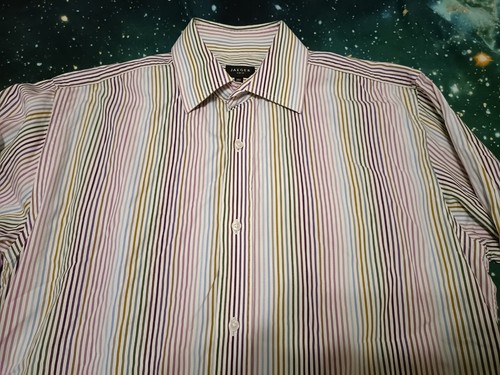 Camicia formale JAEGER uomo slim fit 15,5" righe luminose L/S - Foto 3 di 14