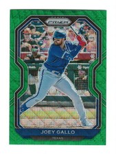 Joey Gallo Parallel 2021 Panini Prizm Prizms Green Wave #153 Baseball Card
