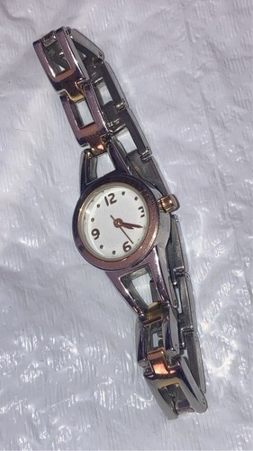 Women’s Watch Vintage Gold Silver Tone Bracelet Ladies Timepiece | eBay