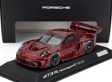 2023 Porsche 911 992 GT3 R #0 Rennsport TCO1 RX Coupe Red in 1:43 scale by Spark