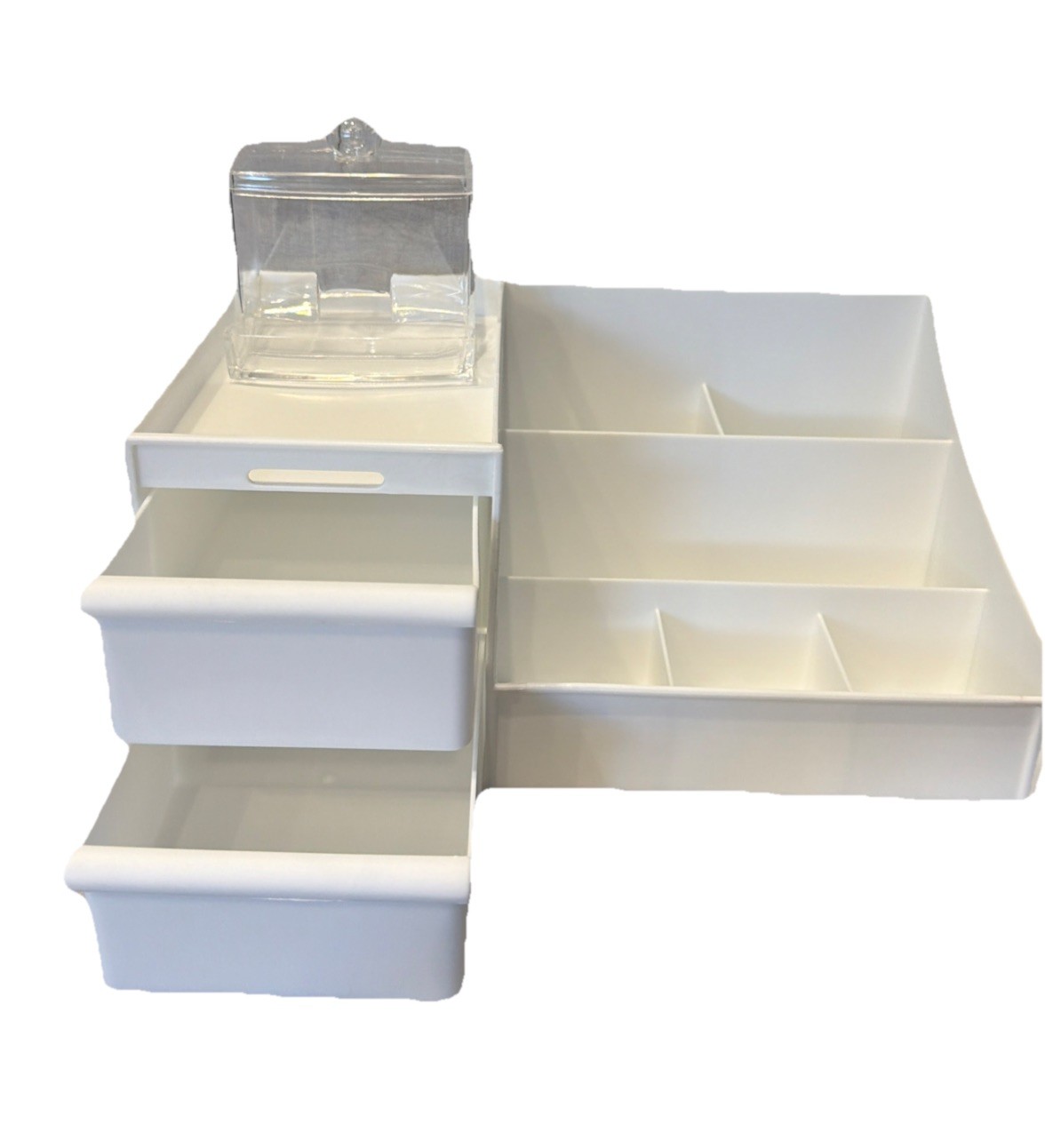 Dressing Table Makeup Storage Drawer Desktop Cosmetic Organizer Cotton Swab Box