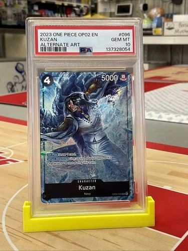 One Piece TCG Kuzan OP02-096 SR Alternate Alt Art PSA 10 Paramount War English