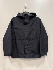 Old Navy Windbreaker Hooded Jacket Black Boys L 10-12 Full Zip