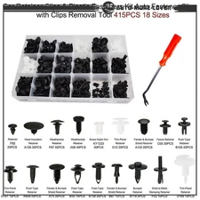 Car Retainer Fasteners Clips 415Pcs Auto Clips Pin Push Trim Rivet Bumper Kit