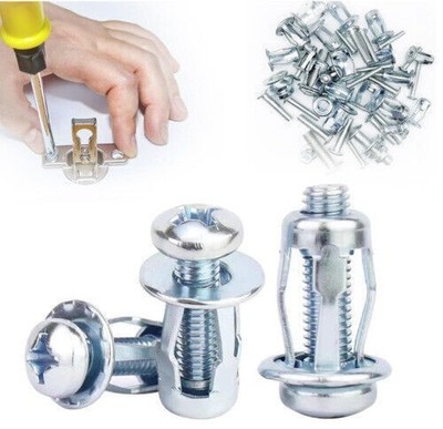Expansion Screw Petal Nut,Petal Shape Metal Nut with Screws Easy Installation
