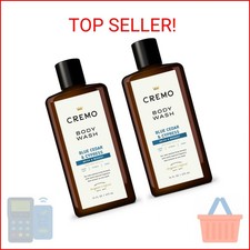 Cremo Rich-Lathering Blue Cedar & Cypress Body Wash, A Woodsy Scent with Notes o
