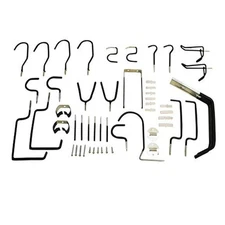 30 PCS Home Garage Storage Wall Mount Hook Set Vinyl-Coated Steel