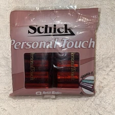 Schick Personal Touch Razor Blades Refills 8 pk Moisturizing E & Aloe NOS 1998