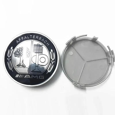 75mm 4PCS Metal Emblem Car Wheel Center Hub Cap Cover Badge For Mercedes AMG GLK