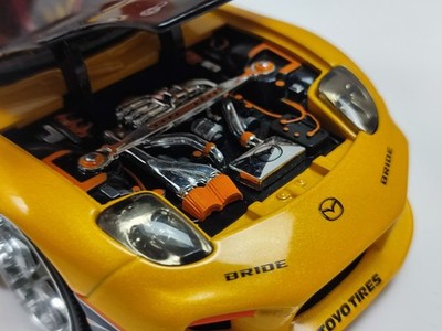 jada toys ジェイダトイズ　インポートレーサー　FD RX-7 1/24 Jada Toys 1/24 Mazda Rx7 Fd3s Option D Yellow Sport Car JDM Rotary