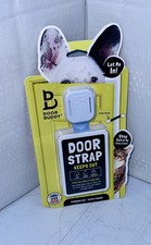Door Buddy Door Strap for Dog Proofing Cats Litter Box Without a Cat Door, Grey