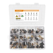60 Pack Electric Motor Carbon Brushes Set, 10 Different Sizes for Replacement Re