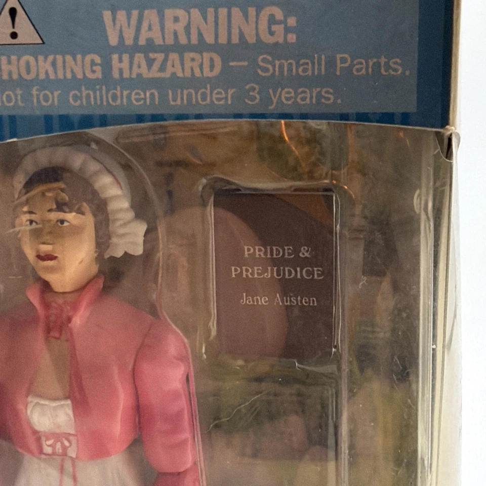 Figura de acción Jane Austen de Archie McPhee 5,5" Book & Quill 2013 muñeca juguete NUEVO Foto 3 de 4