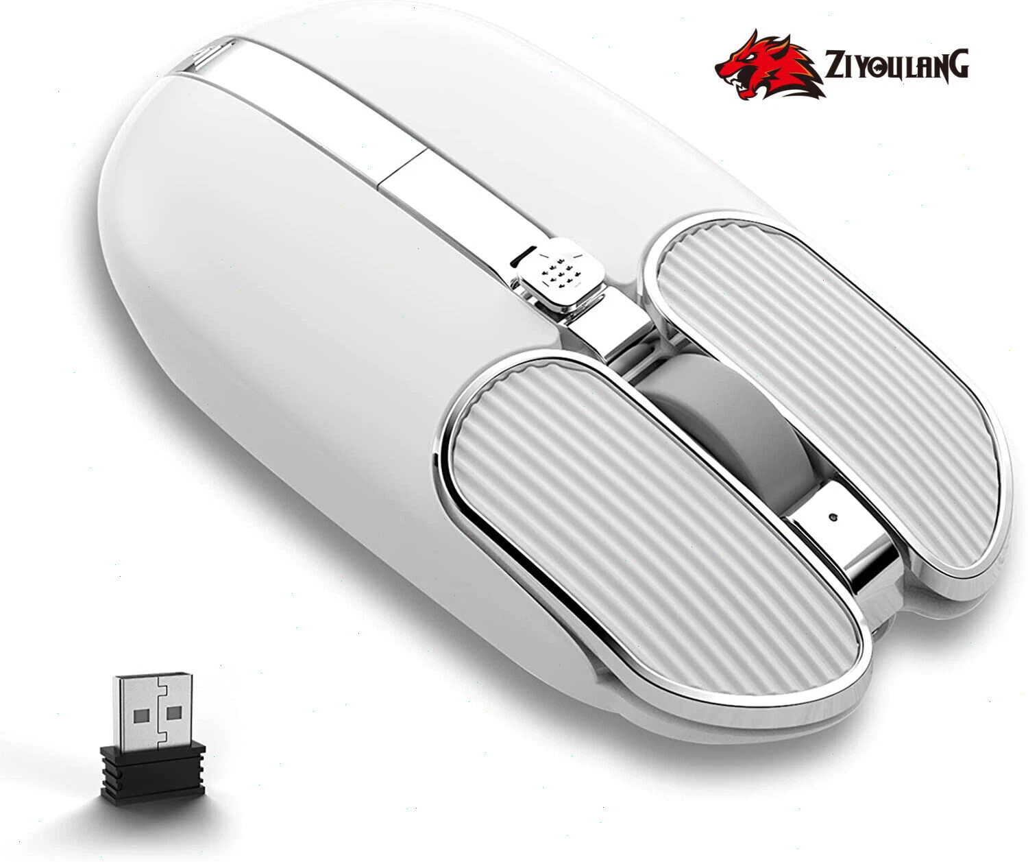 FREEWOLF X1 2.4G Wireless Mouse Rechargeable 3200 DPI Noiseless Slim Portable