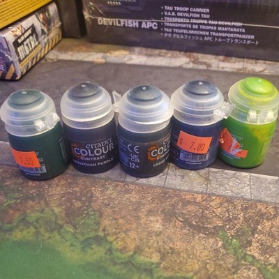Citadel Colour Paint Contrast / Technical Lot of 5 new unopened 
