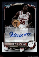 2025-26 Bowman Chrome Prospect Autograph John Blackwell 1st Rookie AUTO