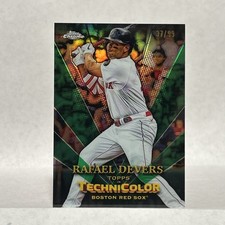 2023 Topps Chrome - Topps in Technicolor Rafael Devers #TT-14 Green /99 Red Sox