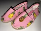 Dolce & Gabbana Pink Pineapple Canvas Slip-On Espadrille Flats Round Toe size 26 — photo 2