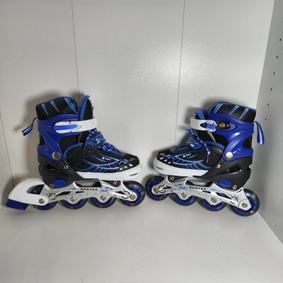 XMBT Adjustable Inline Skates Roller Blades Light Up Wheels Size Large L