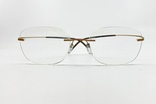 Silhouette Brown Titanium Rimless Eyeglasses Frames Titan 18719
