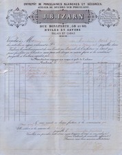 TOULOUSE - INVOICE MAISON ROUSSOULIERE FRERES - 1863