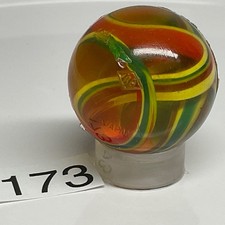 Vtg NOS super Bouncy Ball Rubber clear Swirl 1  1960  s clean unused AG Japan 173